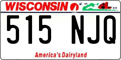 WI license plate 515NJQ