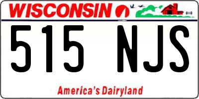 WI license plate 515NJS