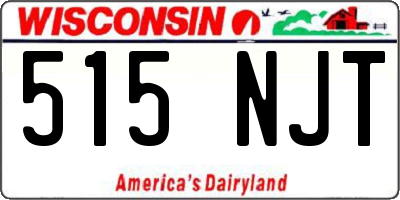 WI license plate 515NJT