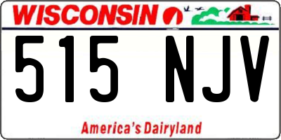 WI license plate 515NJV
