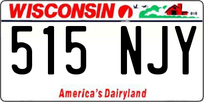WI license plate 515NJY