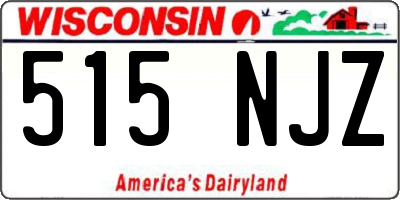 WI license plate 515NJZ