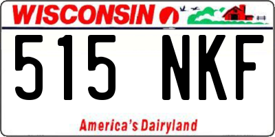 WI license plate 515NKF