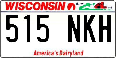 WI license plate 515NKH