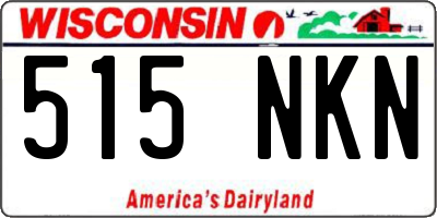 WI license plate 515NKN