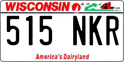 WI license plate 515NKR