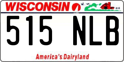 WI license plate 515NLB