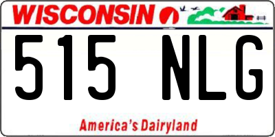 WI license plate 515NLG