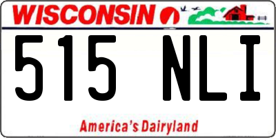 WI license plate 515NLI