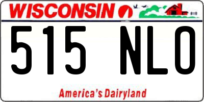 WI license plate 515NLO