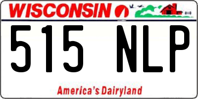 WI license plate 515NLP