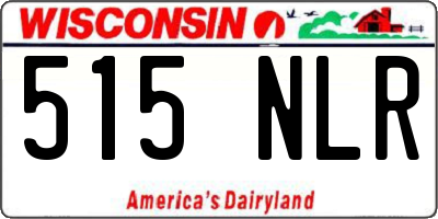 WI license plate 515NLR