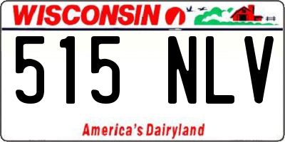 WI license plate 515NLV