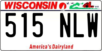 WI license plate 515NLW
