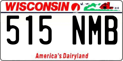 WI license plate 515NMB