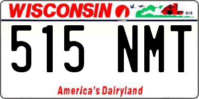 WI license plate 515NMT