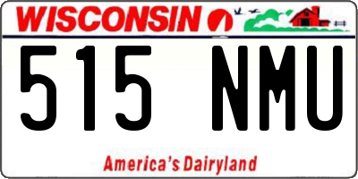 WI license plate 515NMU