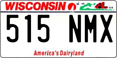 WI license plate 515NMX