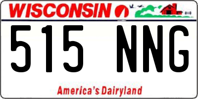 WI license plate 515NNG