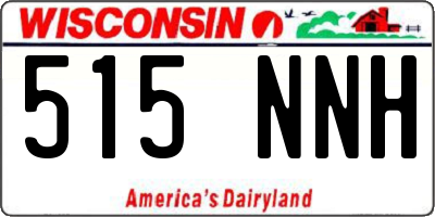 WI license plate 515NNH