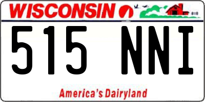 WI license plate 515NNI