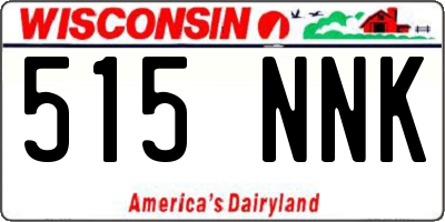 WI license plate 515NNK