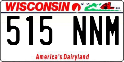 WI license plate 515NNM