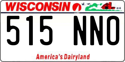 WI license plate 515NNO