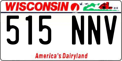 WI license plate 515NNV