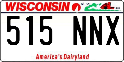 WI license plate 515NNX