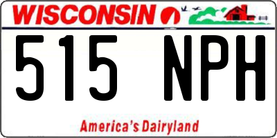 WI license plate 515NPH