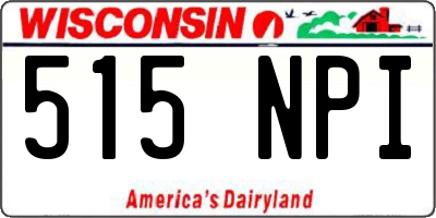 WI license plate 515NPI