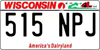 WI license plate 515NPJ