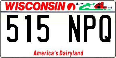 WI license plate 515NPQ
