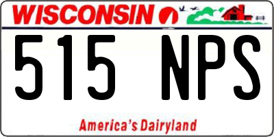 WI license plate 515NPS