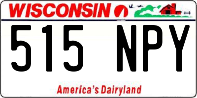WI license plate 515NPY