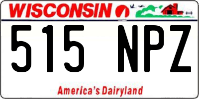 WI license plate 515NPZ