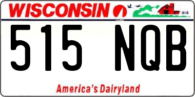 WI license plate 515NQB
