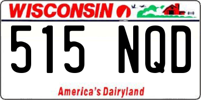 WI license plate 515NQD