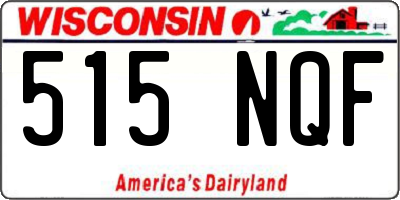 WI license plate 515NQF
