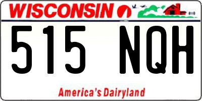 WI license plate 515NQH