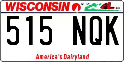 WI license plate 515NQK