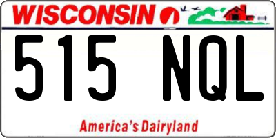 WI license plate 515NQL