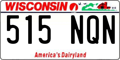 WI license plate 515NQN