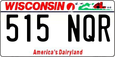 WI license plate 515NQR