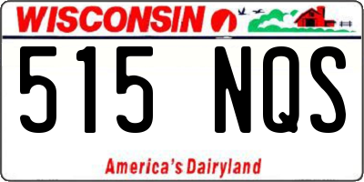 WI license plate 515NQS