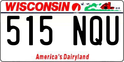WI license plate 515NQU