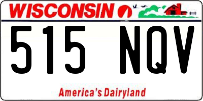 WI license plate 515NQV