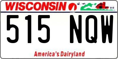 WI license plate 515NQW