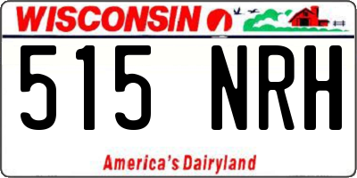 WI license plate 515NRH